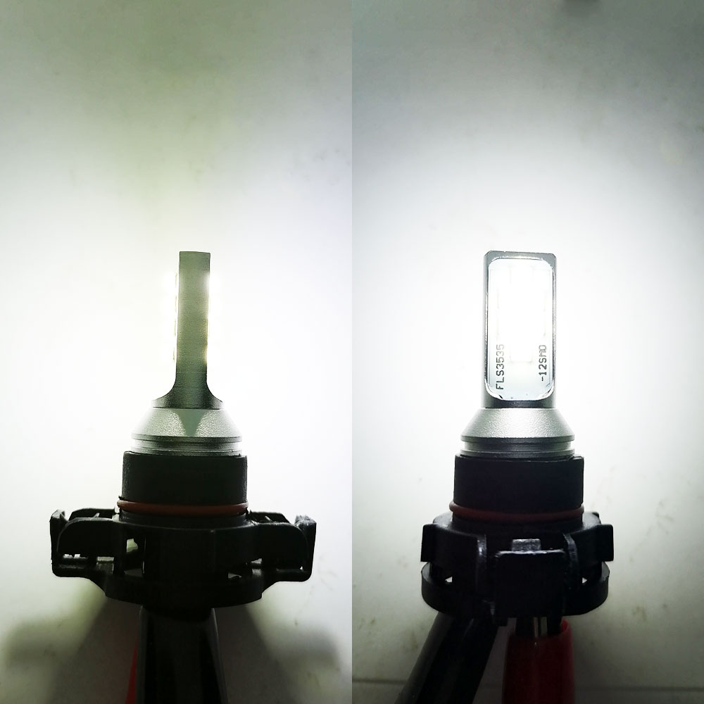 2 st psx 24w h16 led 5202 superljusa led -bilars framljus dimljus glödlampa auto främre dimljus bil lampa 6500k vit