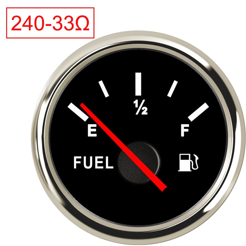 fuel level gauge sensor water tank level indicator oil liquid tank 240ohm/ 190ohm fuel sending unit float switch 150mm ~ 600mm: Black Silver 240-33
