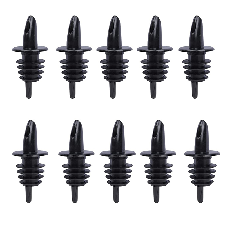 Liquor Bottle Pourers Flow Pourers Plastic Spouts Black Bottle Pourers for Bars Clubs Pubs Restaurants Coffee Shops: Clear