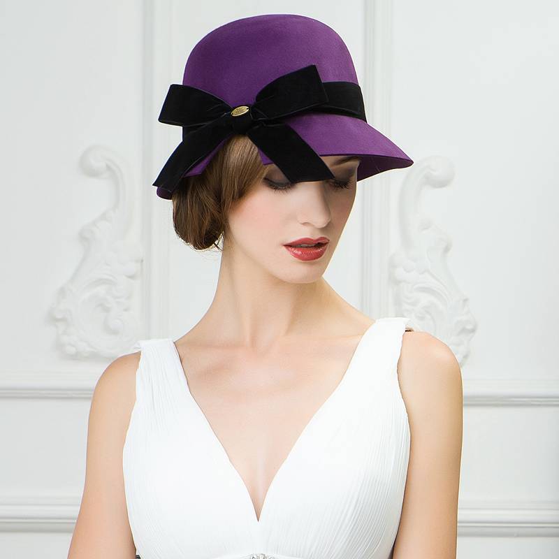 Winter Hat Female Korean Warm Autumn Winter Wool Hat Female Hat England Pure Woolen Cap B-7478: Style2