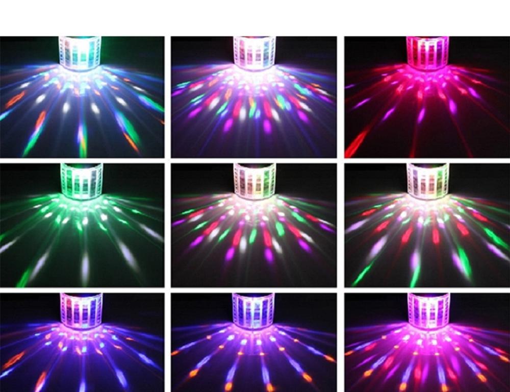8 Kleuren Mini Led Dj Disco Licht Professionele Dj Party Verlichting Effect Voor Bruiloft Dj Bar Dmx Sound Controle Disco light Eu/Us Plug