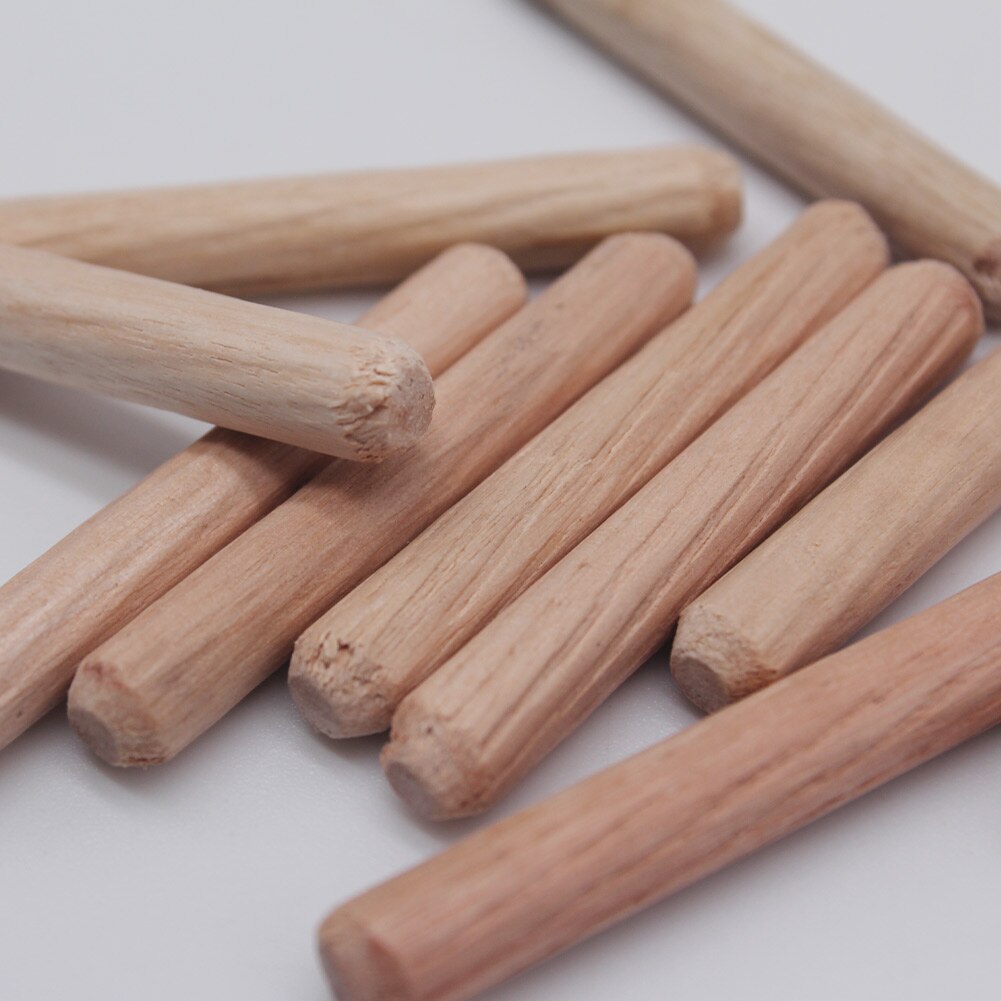 400 pièces/ensemble goupilles rainurées droites porte de meubles d'insertion facile extrémités biseautées fournitures d'art durables goupille en bois cannelée multifonction