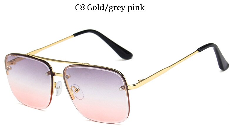 Aoze classic style cool unisex sunglasses brand men's vintage sunglasses zonnebril dames UV: 81013 C8
