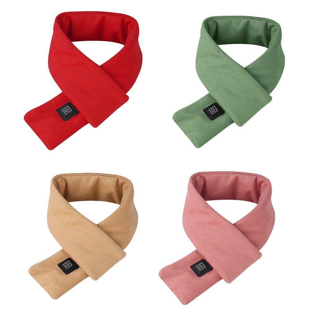 Cotton Smart Heating Scarf Cosy Neck Guard Electric Heated Collar Scarves Winter Scarf Heated Scarf Neckerchief Plush Collar