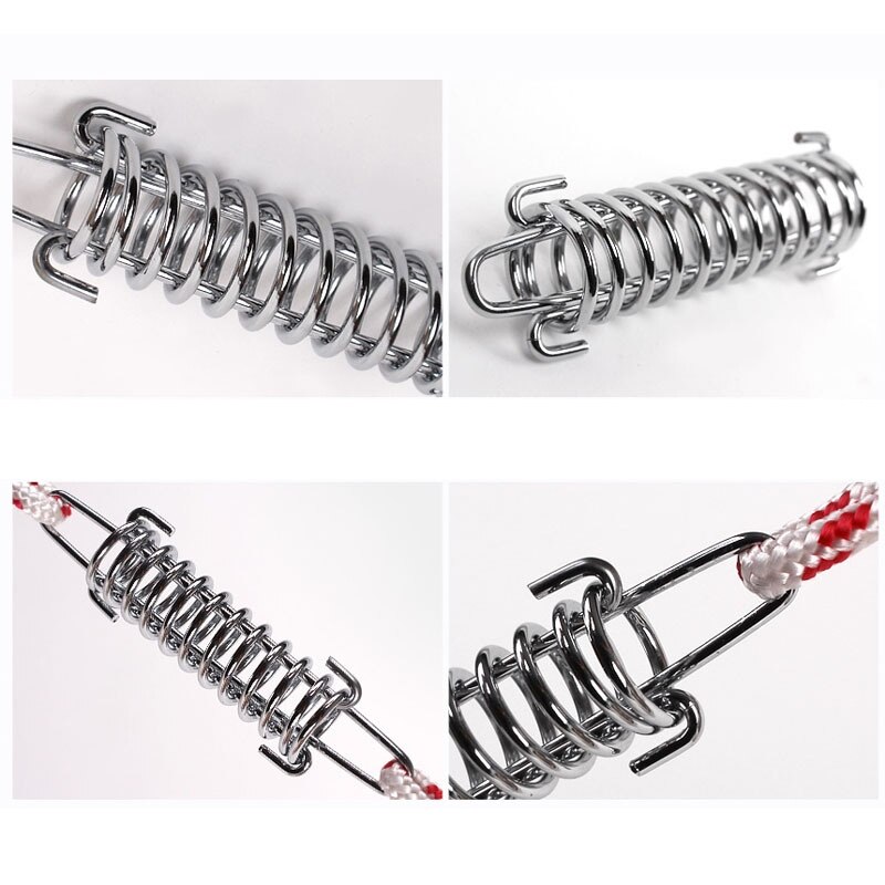 Strength Camping Tent Spring Buckle Stainless Steel Rope Tension Awning Fixed Hook Buckle Camping Accessoires