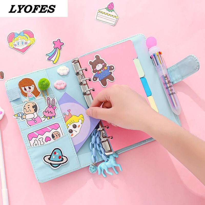 Bullet Lined Journal Sketchbook Pocket Planner Girls Diary Cute Notepads Stationery Notebooks Journals School Office Supplies