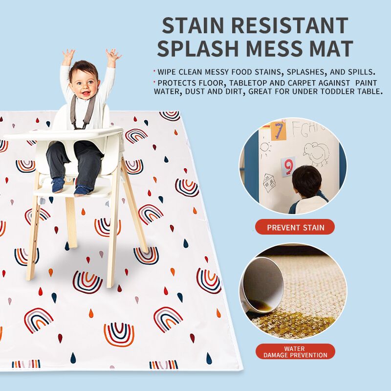 Glücklich Flöte Baby Spielen matt, Baby Krabbeln matt Tragbare Wasserdichte, Anti-Unterhose Klapp matt Playmat Für Baby drinnen Oder draussen Verwenden