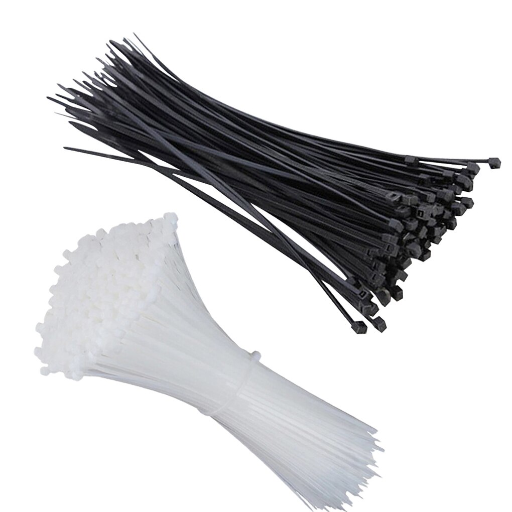 100pcs/Set Cable Tie Self-Locking Plastic Nylon Tie Organiser Fasten Cable Wire Cable Reusable Standard Wire Zip Ties 3x150mm