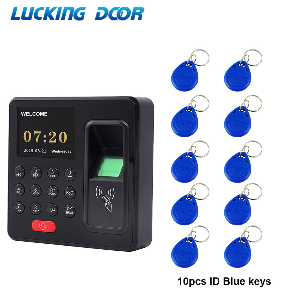 Fingerprint RFID Access Control System Smart Door Lock Electronic Gate Electric Magnetic Biometric Password lock: HY05 and 10 ID keys