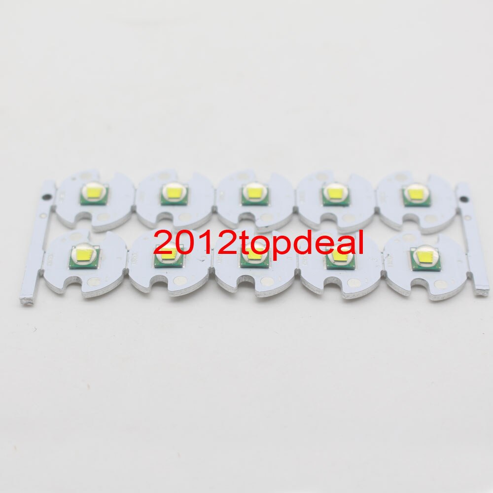 10 PCS CREE XML XM-L T6 LED U2 10W WHITE Warm White High Power LED Emitter Diode with 12mm 14mm 16mm 20mm PCB for DIY