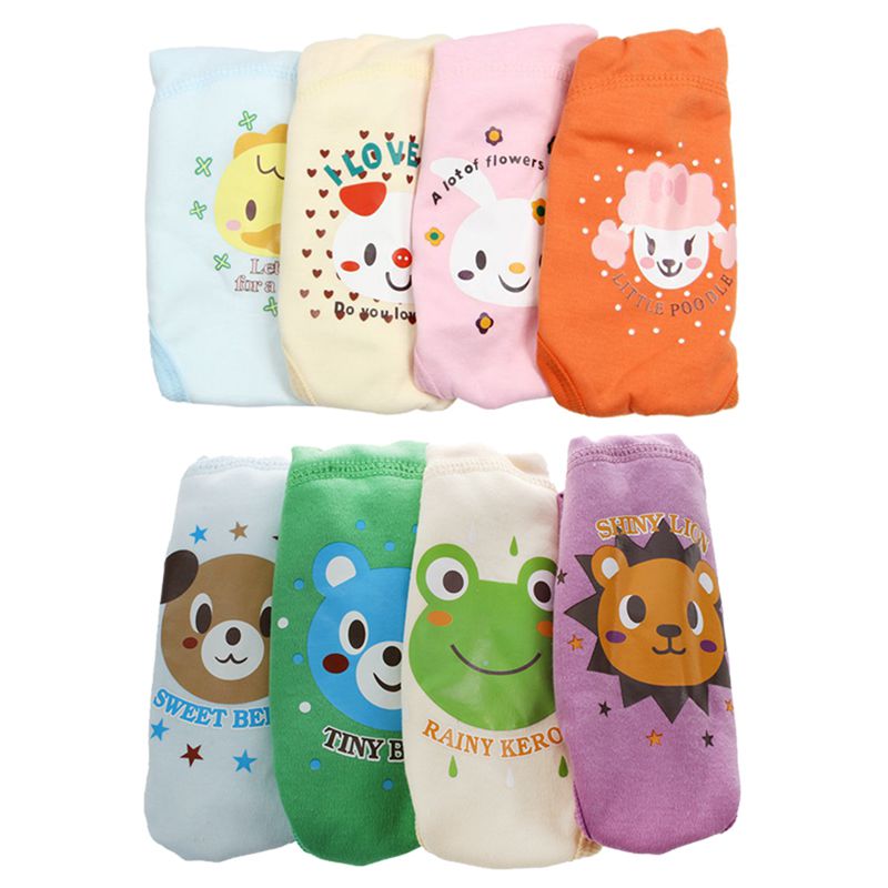 4 X Baby Diaper Toddler Girls Boys Cute 4 Layers Waterproof Potty Training Pants Reusable 3-4 Years for Panties Child Learning: Default Title