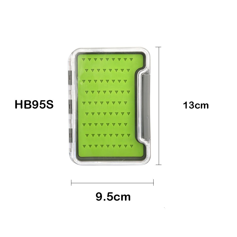 Maximumcatch Slim One-Side Waterproof Plastic Fly Fishing Box Keeping Flies and Hooks Fly Tackle Box: HB95S