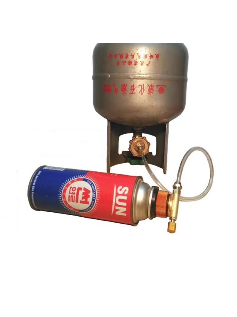 Adaptador de llenado de cilindro para exteriores asiático, estufa de Gas para acampar, adaptador de recarga de Gas, accesorios de conector de horno de tanque de Gas