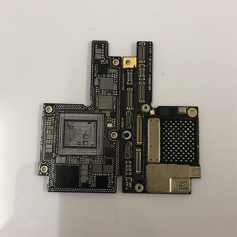 For iPhoneX logic board xs xsmax polishing CPU board bottom iPhone11 11Pro Max switching CPU baseband cutting CNC board: X-upper