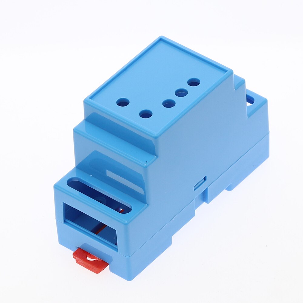 1PC DIN Rail PLC Junction Box Plastic Electronics Box Project Case 4Colors 88x37x59mm 35-Rail Mounting Instrument Housing: 4-01-3A-Blue