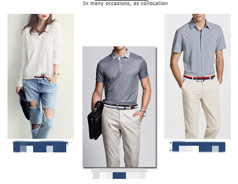 Cintura intrecciata elastica ispessita intrecciata per uomo e donna cinture da golf casuale elasticizzate in tessuto di alta qualità