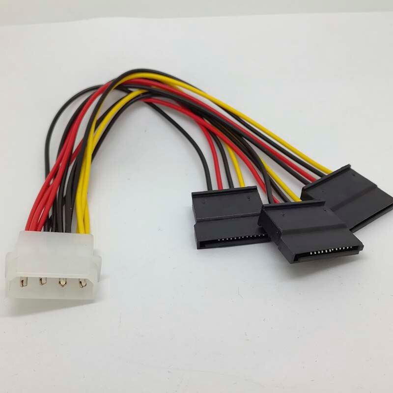 4 Pin Ide Molex Naar 3 Seriële Ata Sata Power Splitter Kabel Connectors