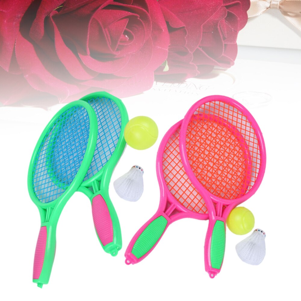 4PCS/2Set Tennis Schläger Einzigartige Form Mitte Größe Tennis Werkzeuge für Grundschule Sport Im Freien