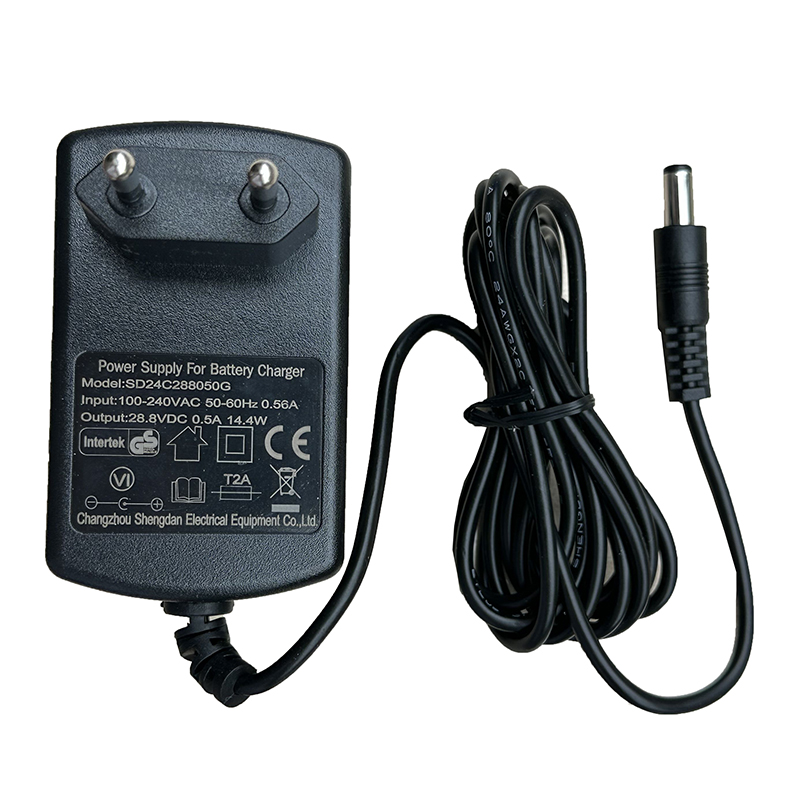 28.8V 0.5A European standard charger for Ride On Car, 24 Volt Kids Battery Charger for Baby Carriage Ride Toy: Default Title