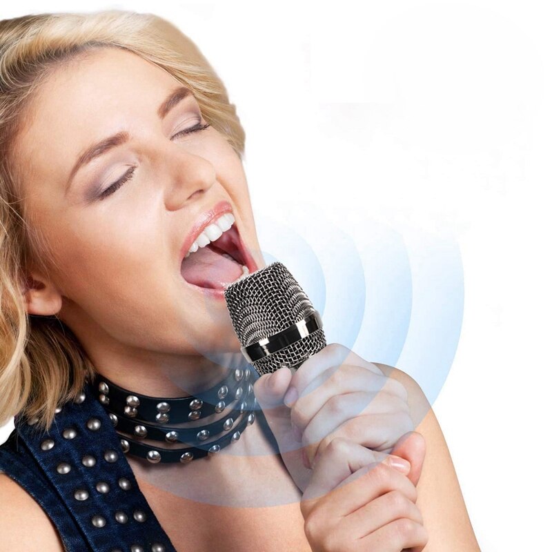 Wireless USB Microphone Handheld Sing Recording Portable Dynamic Microphone for Meeting Speech