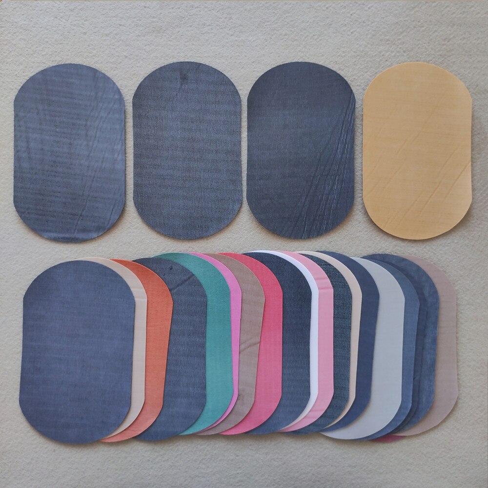 Parches de imitación para ropa de piel de cerdo para Pegatinas de rayas, pantalones de piel para planchar, apliques para rodilla, insignias para codos de suéter para mochila