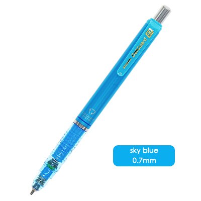 Lápis mecânico zebra delguard, lápis para escola, 1 peça, anti-quebra, núcleo mecânico, de alta qualidade: 07sky blue