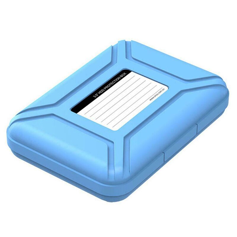 3.5 Inch Protective Box for External Hard Disk Drive Mobile HDD Hard Protecting Box H-best: blue