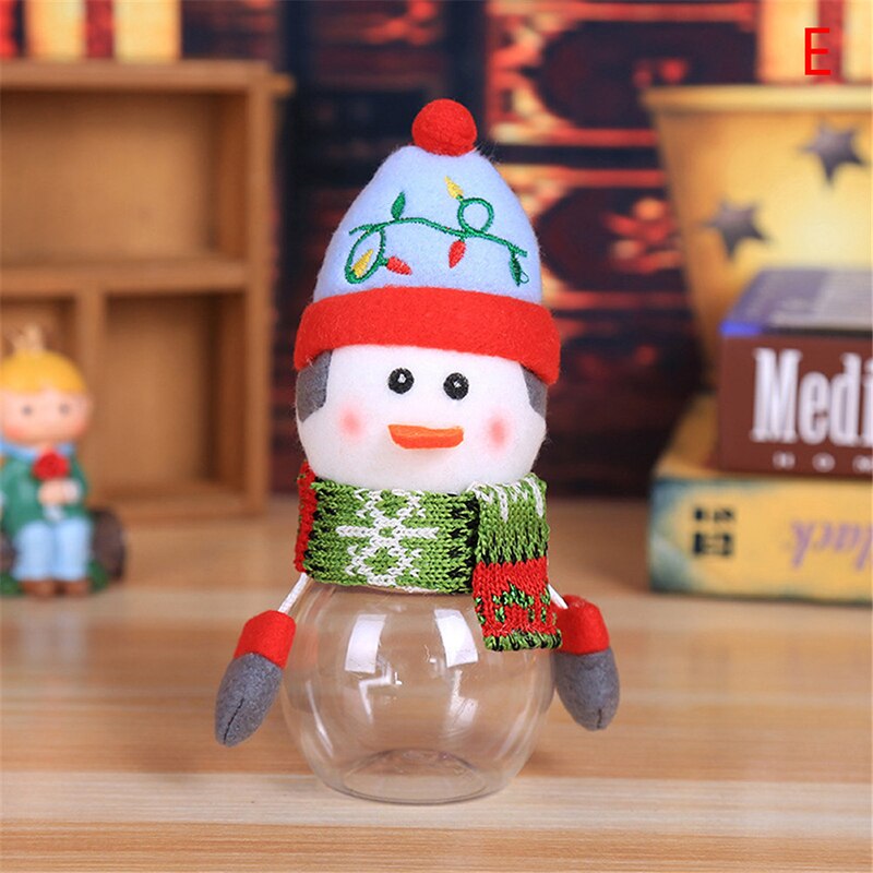 Christmas Candy Jar Children Kids Storage Bottle Santa Bag Christmas Sweet Box Chocolate Candy Box: E