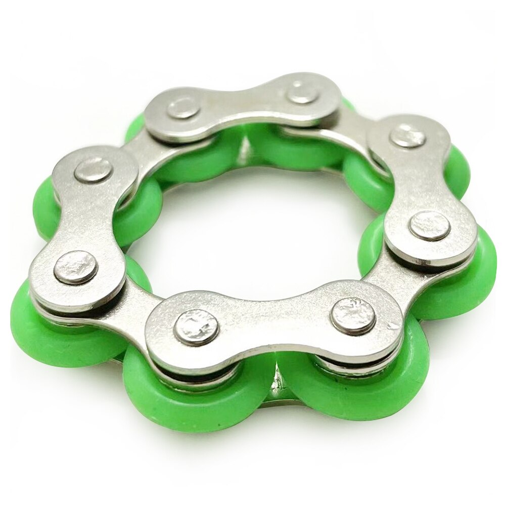 8 Sectie Fiets Sleutelhanger Sleutelhanger Fidget Speelgoed Stress Reliever Vent Voor Kinderen Ring Fidget Speelgoed Stress Reliever Angst Relief: E