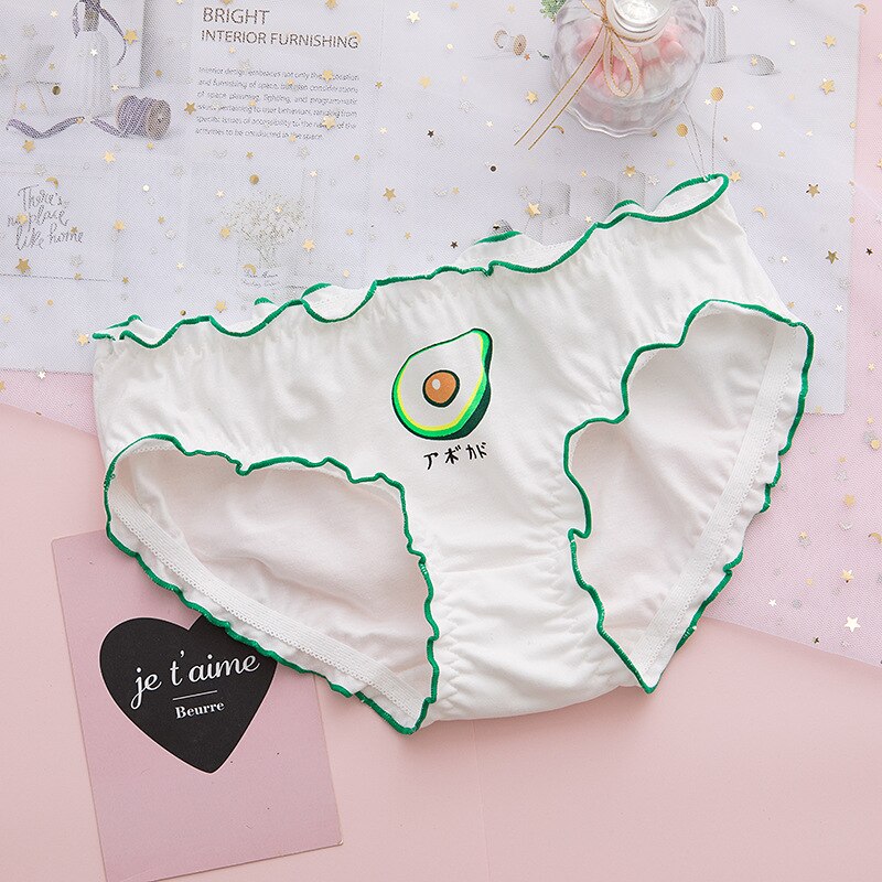 5 pièces fille culotte adolescent sous-vêtements fraise sous-vêtements jeune fille slips confortable coton culottes sous-vêtements pour enfants