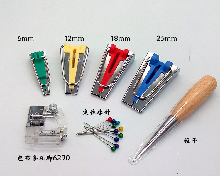 Tape Maker Machine Tools Binding Sew Multifunctional Sewing Bias Tape Maker Set DIY Patchwork Quilting Tool