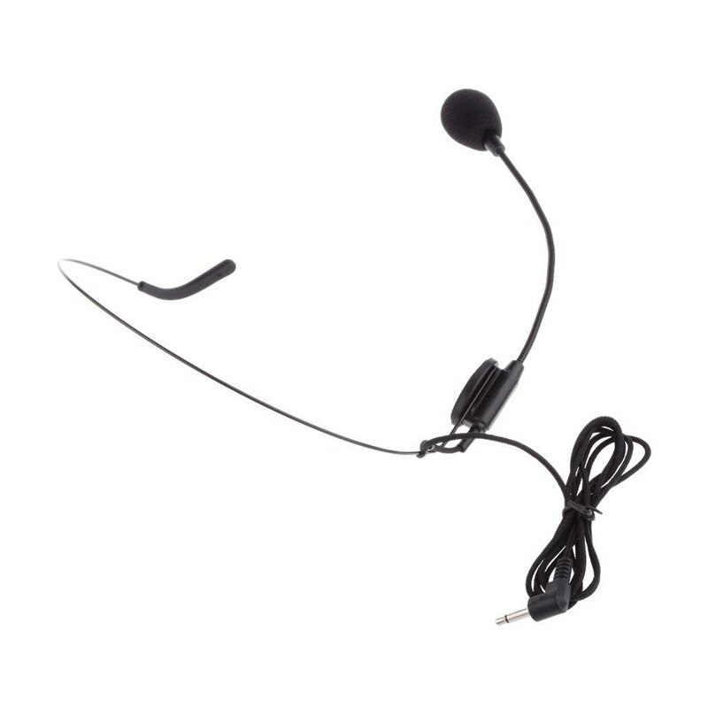 Back Electret Unidirectional Headband Microphone With Plug With Flexion Jack