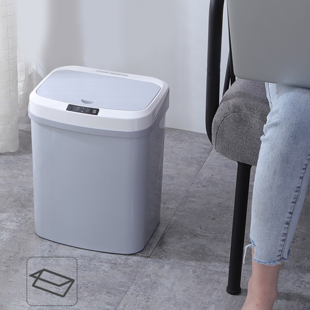 15l automatisk soptunna sensor smart hem sovrum kök sopförvaring fat bil hushåll papperskorg  a35