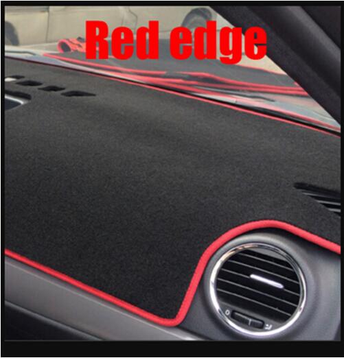 Auto dashboard covers mat voor Peugeot 307 alle jaar linksgestuurde dashmat pad dash cover auto dashboard accessoires: Rood