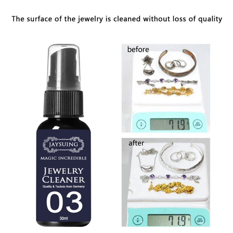 Jóias portátil casa mais limpo ferrugem colar limpador removedor de ferrugem pulseira ferramenta de limpeza 30/50ml novo