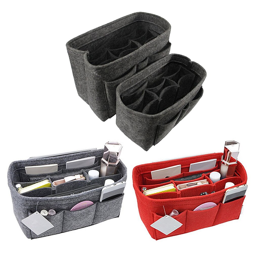 Organizer Insert Bag Women Nylon Travel Insert Organizer Handbag Purse Large liner Lady Makeup Cosmetic Bag Female Tote