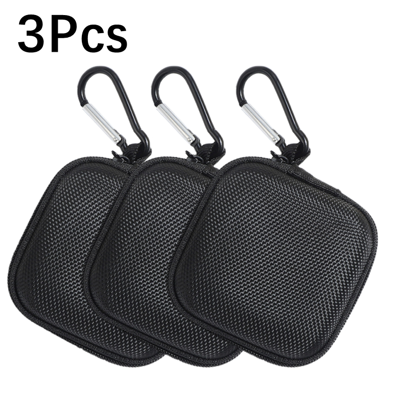 Estuche protector para auriculares, bolsa dura de transporte EVA con caja de gancho para auriculares, accesorios para tarjetas de memoria, funda protectora a prueba de golpes: Caqui