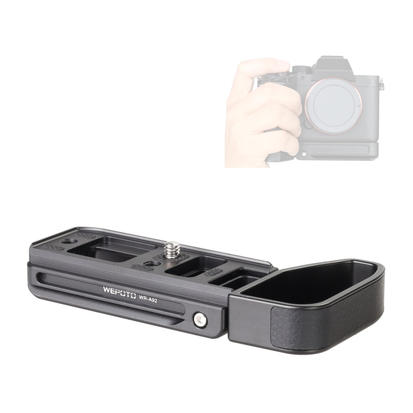 WEPOTO ILCE-9M2 7RM4 a7R IV a9 II Metal Quick Release Base Bracket Hand Grip Compatible with Sony 9M2 a9II a7RIV 7RM4 WR-A92