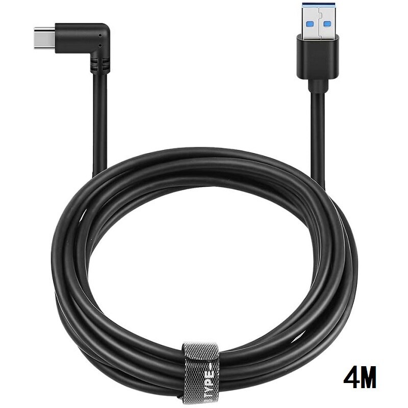 16ft 5m oculus headset vr kabel pc vr til quest 2 og quest link virtual reality type-c usb 3.2 gen 1 dataoverførsel hurtig opladning: Usb c -a 4m
