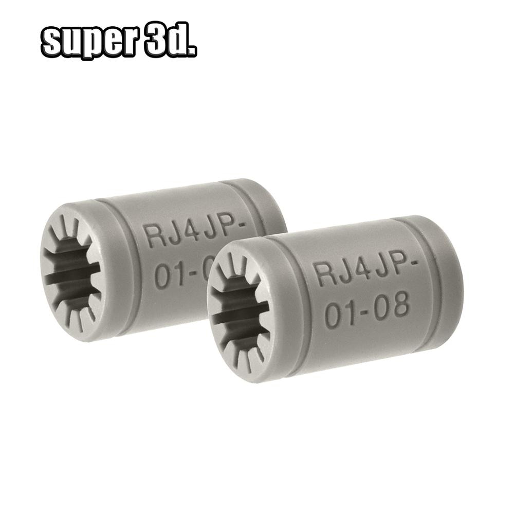 RJ4JP-01-08 Solid Polymer Igus Drylin LM8UU linear Bearing 8mm shaft For Anet A8 Prusa i3 Reprap 3d Printer parts