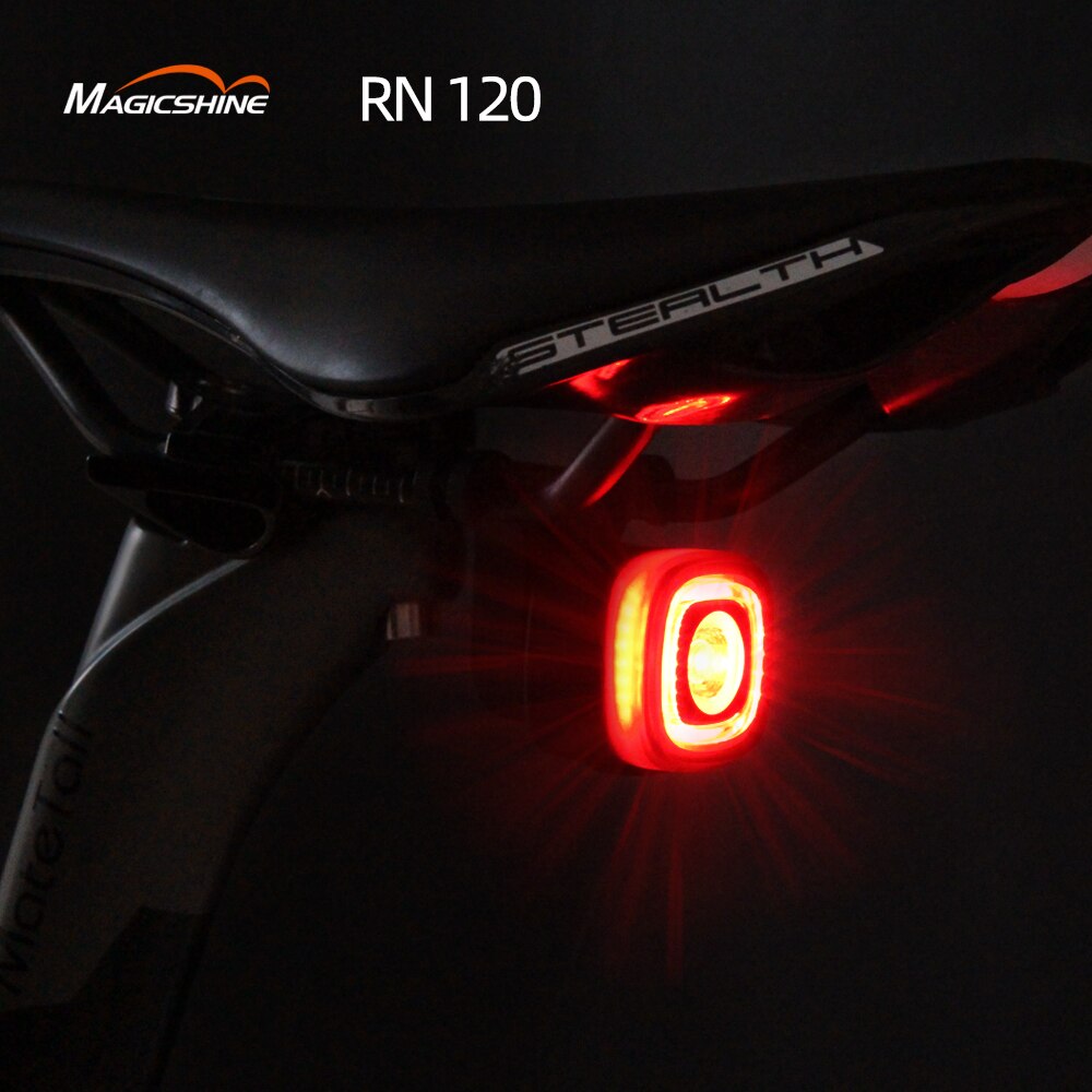 Magicshine cykel smart auto bremse sensing lys seemee 200 rn120 vandtæt led opladning cykel baglygte cykling baglygte acce: Rn 120