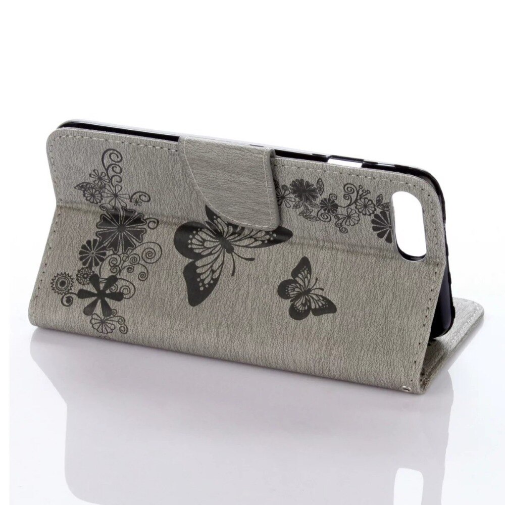 En relieve de cuero flip case para iphone6 6 s plus butteryfly retrocede plus funda cartera de cubierta para iphone7 7 5S sí mt cajas del teléfono