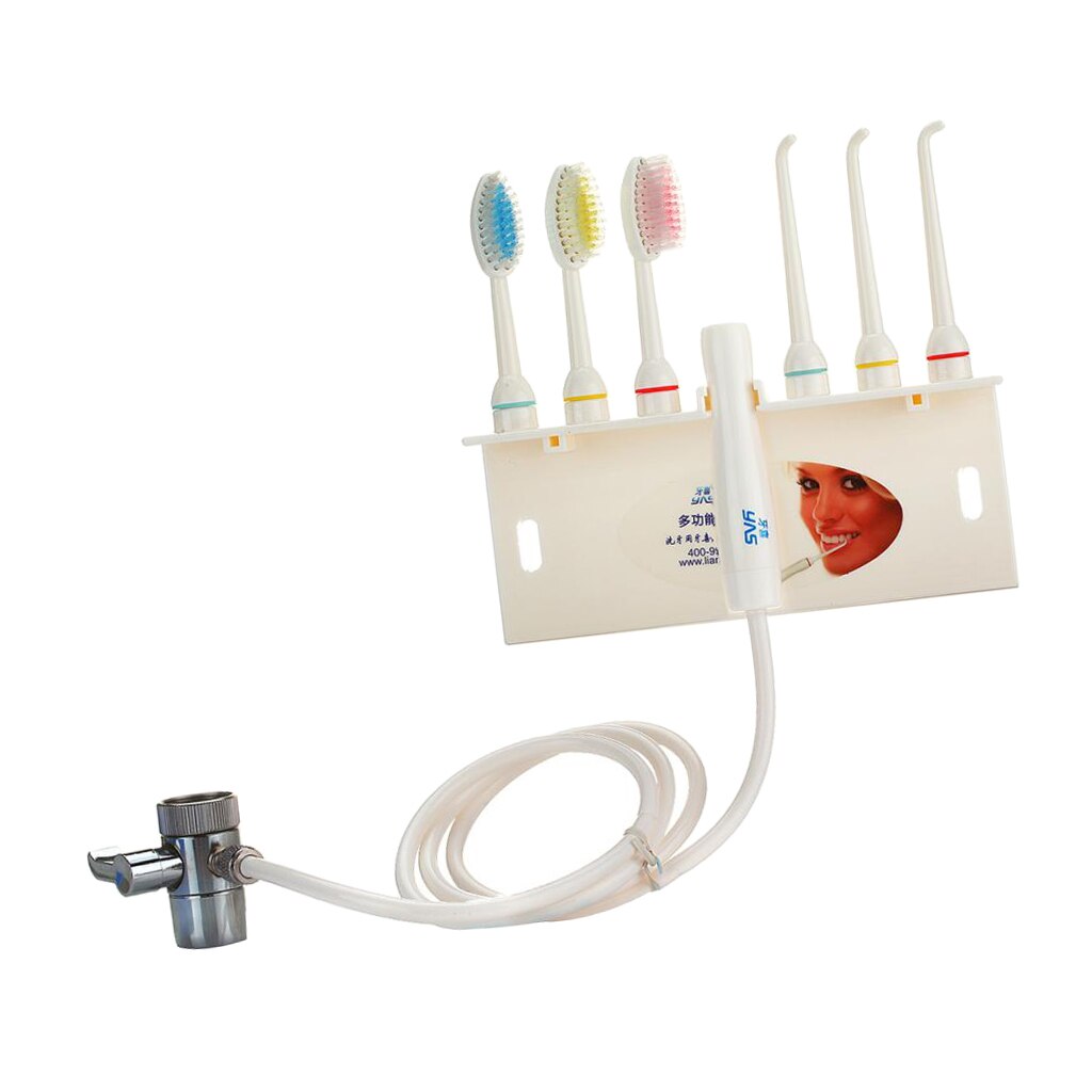 3 estilos de irrigador de agua Oral Jet Flosser dientes Flossing cepillo de dientes grifo desviador: GOLD