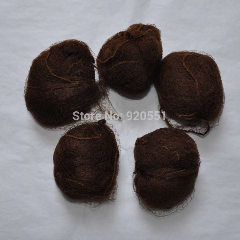 100pcs Dark Brown Color 20 Inches 5mm Mesh Nylon Net Ballet Hair Styling Hairnet Invisible