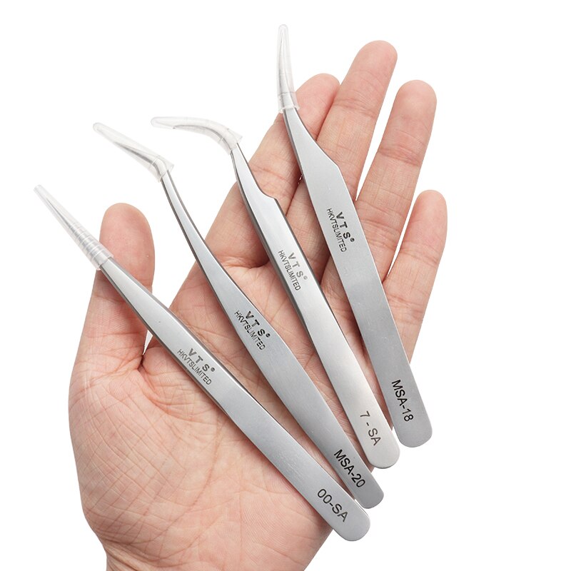 Pincety ze stali nierdzewnej profesjonalne przedłużanie rzęs dekoracje antystatyczna pęseta robić brwi przedłużanie rzęs narzędzia