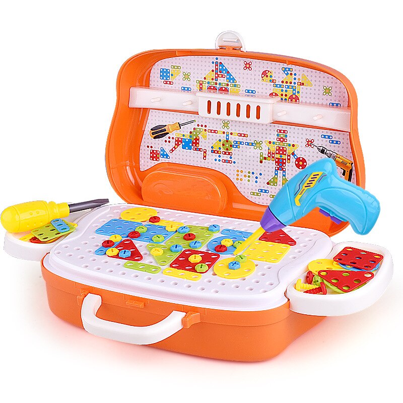 Children Early Educational Toys Play House Game Simulation Maintenance Tools Kids Hand Working Skills Exercise Draw-bar Box