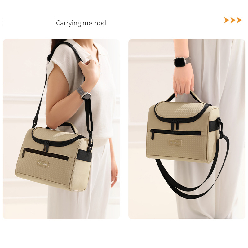 Tote Cooler Lunch Bags Portable Outdoor Picnic Office School Insulation Bag with Shoulder Strap