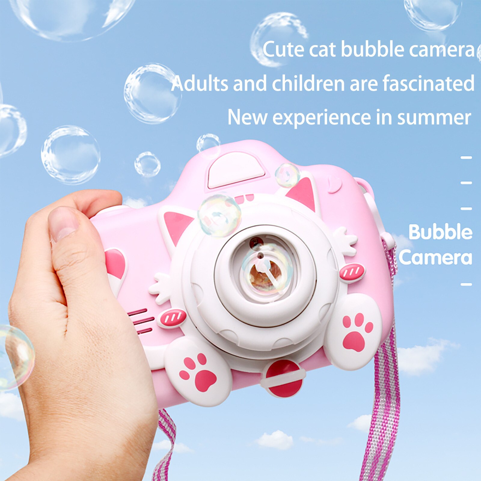 Children's Bubble Camera Toy Cat Cute Cow Bubble Machine Bubble Blowing Toy Funnuy Summer Outdoor Toys Kids Game Toys L3