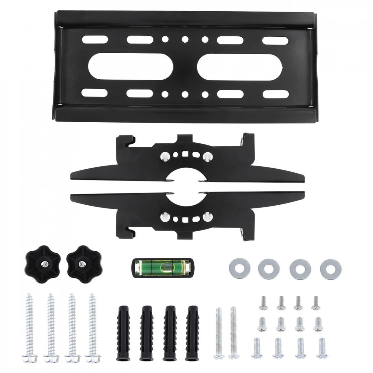 Universal 25KG Adjustable TV Wall Mount Bracket Flat Panel TV Frame Support 15 Degrees Tilt with Level 14-42Inch LCD LED Monitor