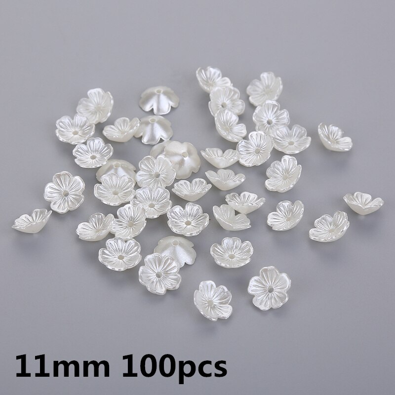 Multi smukke imiterede mavemuskler blomst perler perlehætter endebeholder blomst torus gør det selv med afstand smykketilbehør: V0221